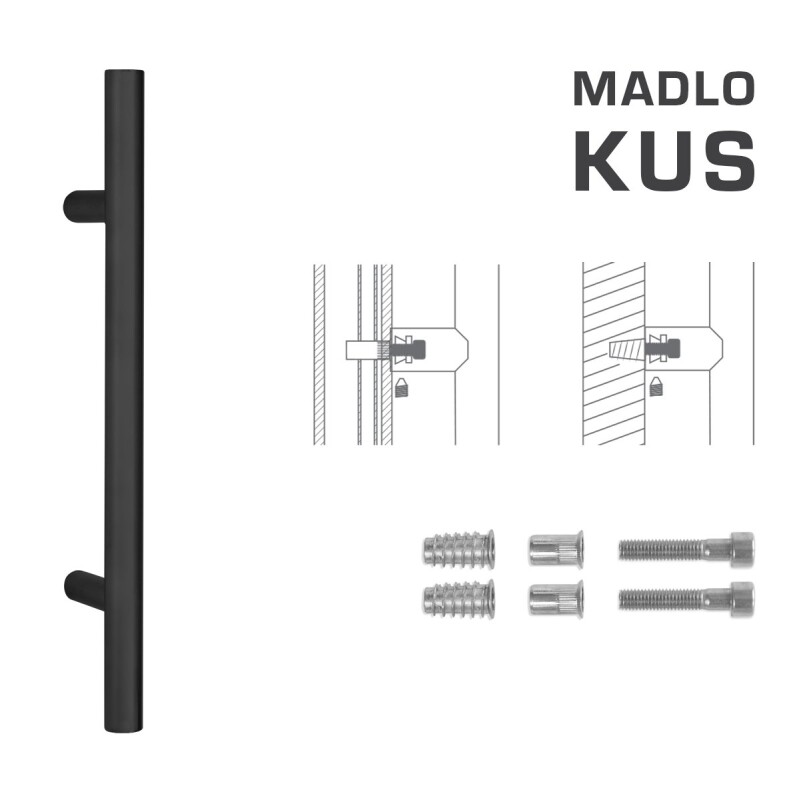 KLAMKA MP kod K00 Ø 30 mm SP (BS - Czarny mat) - szt