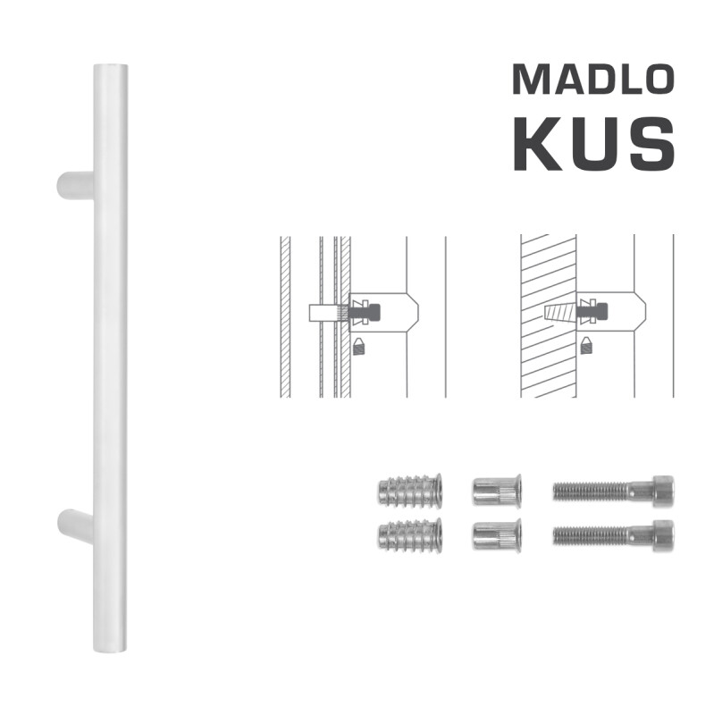 KLAMKA kod MP K00 Ø 30 mm SP (WS - Biały mat) - szt