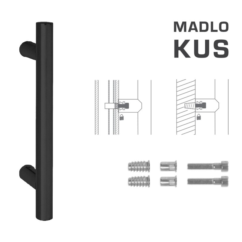 UCHWYT kod MP K00 Ø 25 mm SP - szt. (BS - czarny mat)