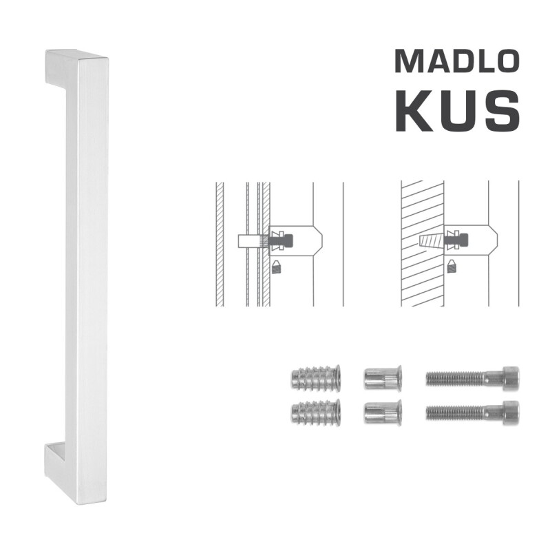 KLAMKA MP kod K02K 25x25 mm SP - szt. (WS - Biały mat)