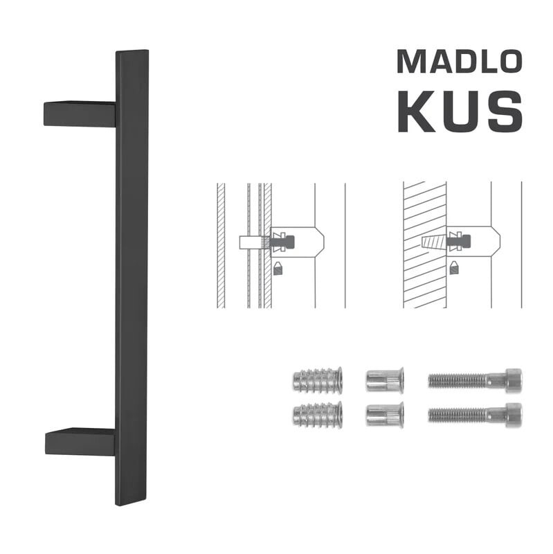 KLAMKA MP kod K41Z 40x10 mm SP - szt. (BS - Czarny mat)