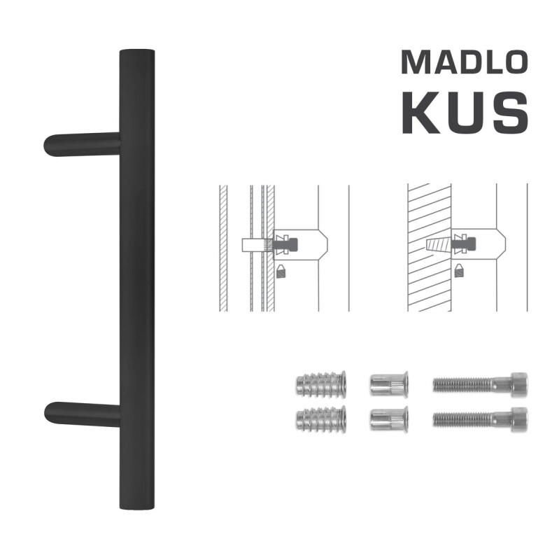 KLAMKA kod MP K10 Ø 35 mm SP - szt. (BS - czarny mat)