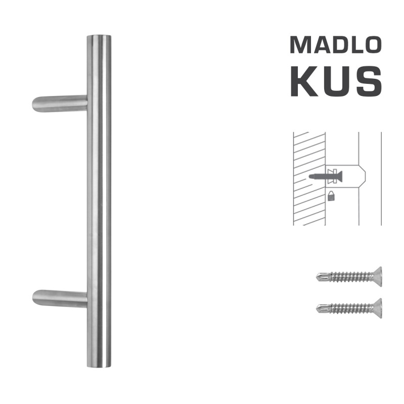 KLAMKA kod MP K10 Ø 35 mm ST - szt. (BN - stal nierdzewna szczotkowana)