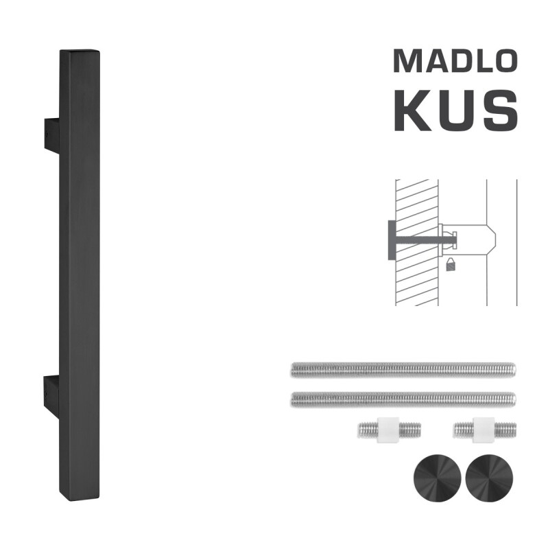 KLAMKA MP kod K31 25x25 mm UN - szt. (BS - Czarny mat)