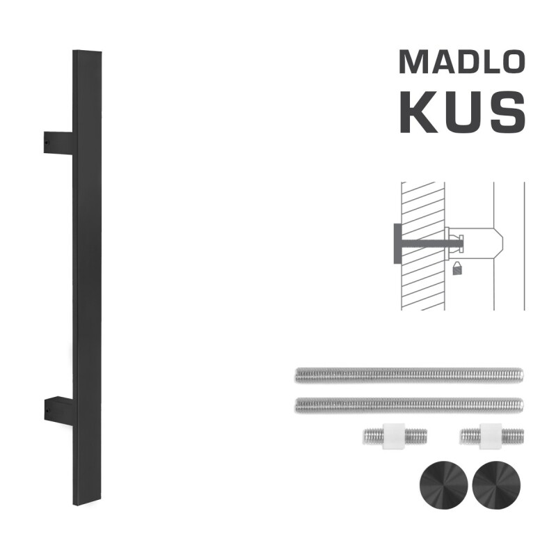 KLAMKA kod MP K41S 40x10 mm UN - szt. (BS - czarny mat)