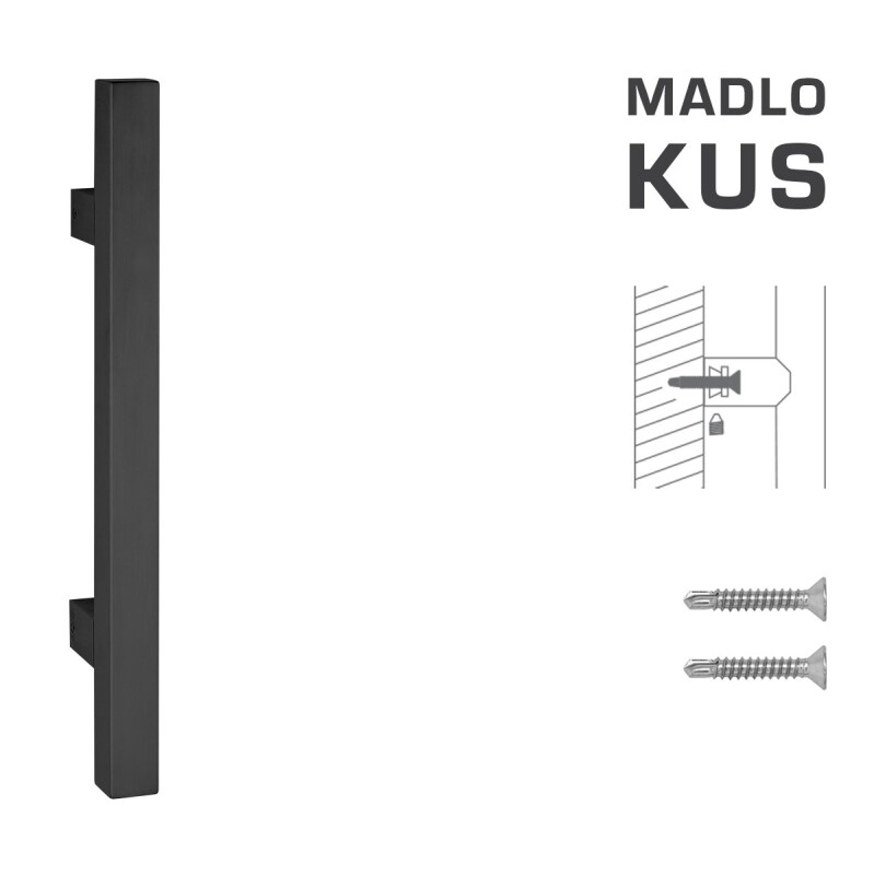 KLAMKA kod MP K31 25x25 mm ST - szt. (BS - Czarny mat)