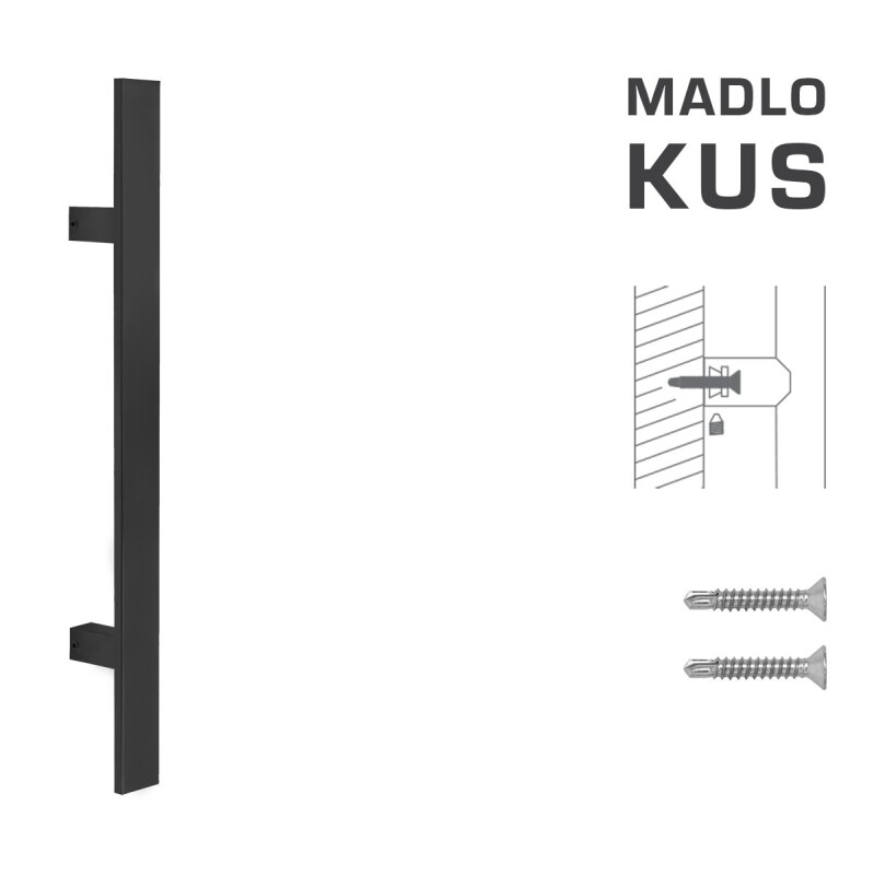 KLAMKA kod MP K41S 40x10 mm ST - szt. (BS - Czarny mat)