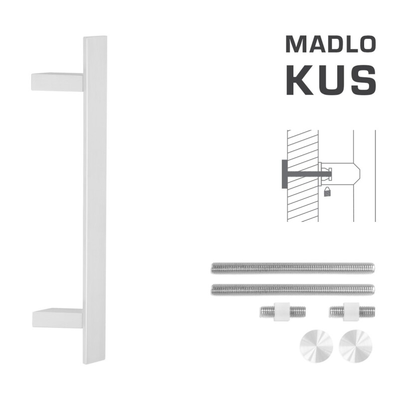 KLAMKA kod MP K41Z 40x10 mm UN - szt. (WS - Biały mat)