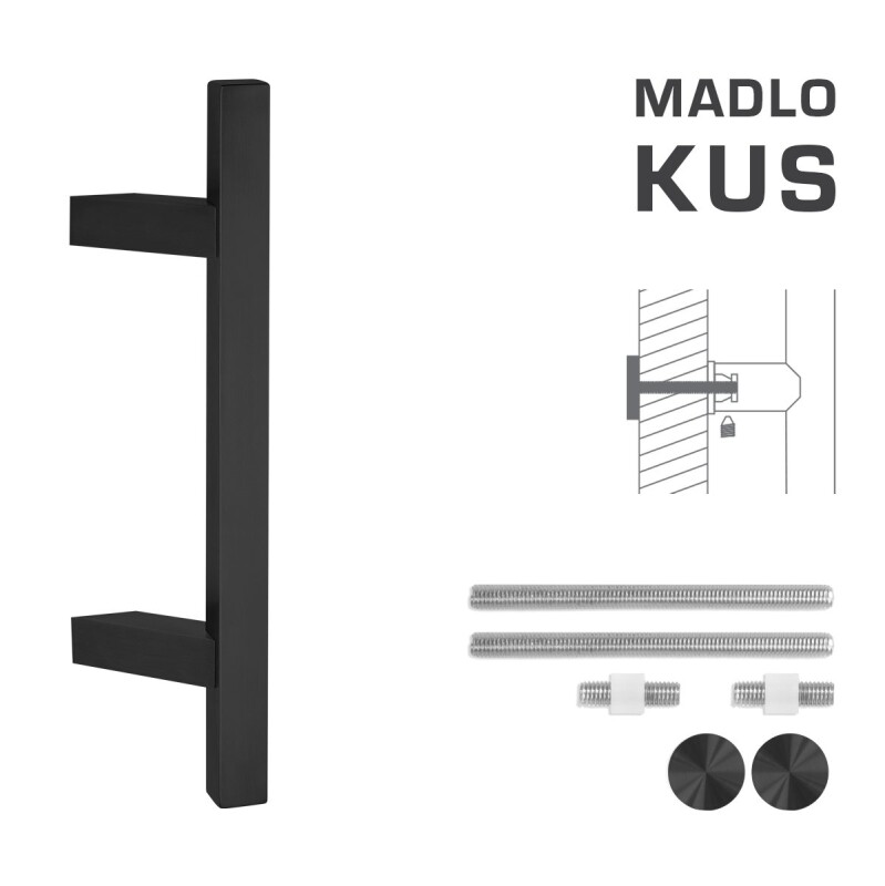 KLAMKA kod MP K31Z 25x25 mm UN - szt. (BS - czarny mat)