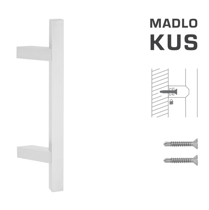 KLAMKA kod MP K31Z 25x25 mm ST - szt. (WS - Biały mat)