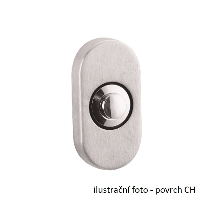 PRZYCISK DZWONEK TWIN F510 (CH-SAT - chrom mat)