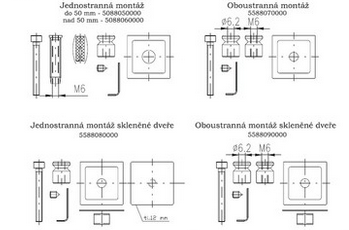 Klamka ROSTEX BETA (STAL NIERDZEWNA MATOWA)