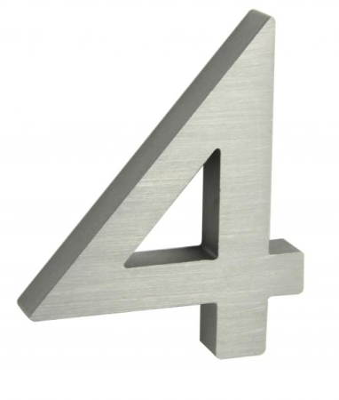 WYPRZEDAŻ Numery domów RICHTER 3D (ALUMINIUM) - numer 8