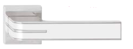 Okucia drzwiowe TWIN TURN HX8505 HR (CH) - z białym wypełnieniem