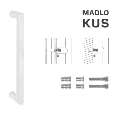 KLAMKA MP kod K02 Ø 25 mm SP (WS - Biały mat) - szt