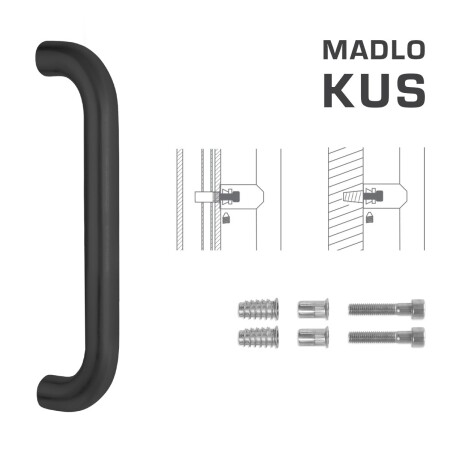 KLAMKA MP kod K01 Ø 32 mm SP (BS - Czarny mat) - szt