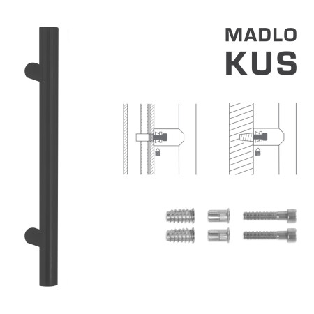 KLAMKA kod MP K00 Ø 35 mm SP - szt. (BS - czarny mat)