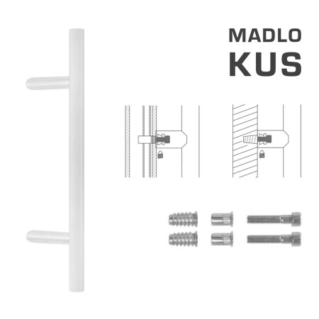 KLAMKA kod MP K10 Ø 30 mm SP - szt. (WS - Biały mat)