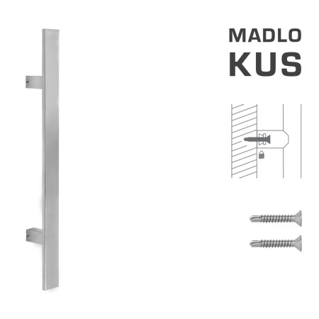 KLAMKA kod MP K41S 40x10 mm ST - szt. (BN - stal nierdzewna szczotkowana)