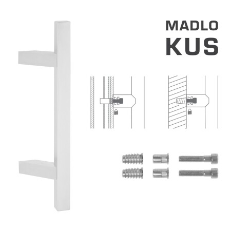 KLAMKA MP kod K31Z 25x25 mm SP - szt. (WS - Biały mat)