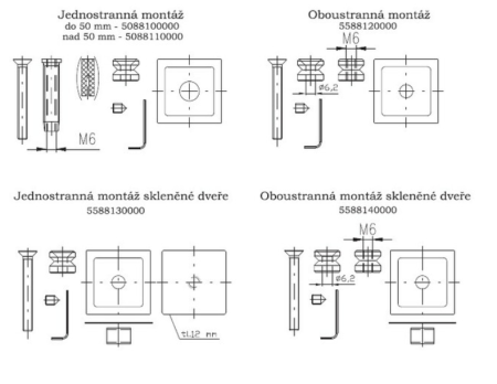 Klamka ROSTEX DELTA (STAL NIERDZEWNA MATOWA)