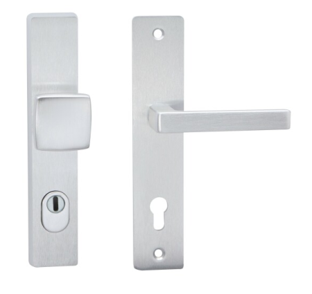 Okucie zabezpieczające COBRA TOWER H z pokrywą i kwadratowym uchwytem (F1 - anodowane na srebrno)