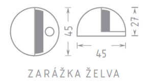 Stop ACT Tortoise na śrubie (NICL)