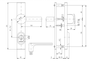 Okucia bezpieczeństwa ROSTEX BK 802 (CHROM-STAL NIERDZEWNA)