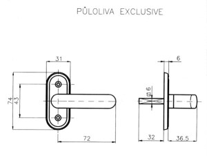 Okno półoliwkowe ROSTEX EXCLUSIVE (CHROMOWANA STAL NIERDZEWNA)