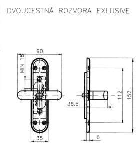 Rama okienna dwustronna ROSTEX EXCLUSIVE (CHROMOWANA STAL NIERDZEWNA)