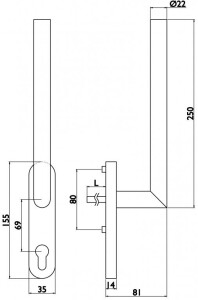 Okucia okienne TWIN VISION HS PORTAL 1802 (E)