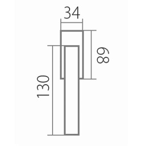 Okucia okienne TWIN KLESO H 1735 RO (E)