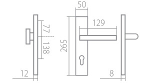 Okucia bezpieczeństwa TWIN VISTA HTSI DEF (CH-SAT)