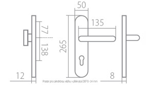 Okucie bezpieczeństwa TWIN DAVID/LEAF HTSI 4500 DEF (CH-SAT)