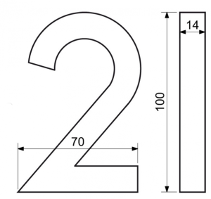 Numery domów RICHTER 3D (ALUMINIUM)