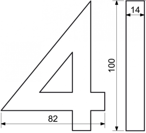 Numery domów RICHTER 3D (ALUMINIUM)