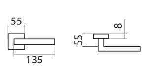 Okucia drzwiowe TWIN BLOCK HR H 1807 M3 (E)