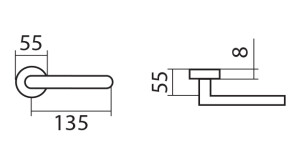 Okucia drzwiowe TWIN BLOCK H 1807 M3 (E)