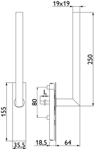 Okucia okienne TWIN HS PORTAL ALFA HR H1836 (E)