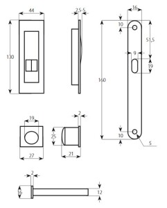 Obudowy do drzwi przesuwnych zestaw TWIN KIT Quatro BB (XR, XR-S, XR-I, XR-T, CH-SAT, CH)