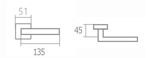 Okucia drzwiowe TWIN ARIA P 710 (CH-SAT)