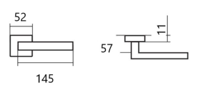 Okucia drzwiowe TWIN KAPPA (NI-SAT-MAT)