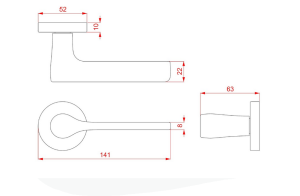 Okucia drzwiowe TWIN IRUS C7112 (CM)