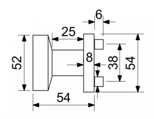 Kula drzwiowa Richter KNOB 03