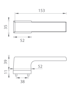 Okucia drzwiowe MP TI - MELODY - RT 3099RT (WS - Biały mat)