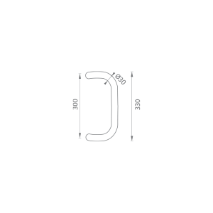 KLAMKA MP M2 WA/BD-WOOD - szt. (Czarny RAL 9005)