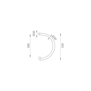 KLAMKA MP M1 WA/AS-GLASS - para (Czarny RAL 9005)