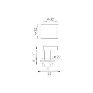 KLAMKA MP - HR SQ6 (BS - Czarny mat)