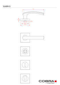 Okucia drzwiowe COBRA GABRI-S (OCN)