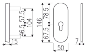 Rozeta bezpieczeństwa RICHTER R103. PZ (F1, F4, F9)